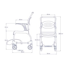 medidas silla de baño medidas silla de baño