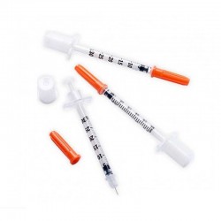 Jeringa insulina 0,5ml. con aguja 0,30 x 8 mm. ICO PLUS 3. Caja 100  unidades
